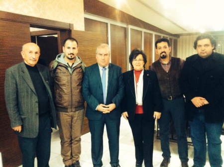 Mütefekkir Yücel Hacaloğlu, Prof.Dr. Vahdettin Engin, Türk Ocağı Ankara Şubesi Başkanı Türkan Hacaloğlu ve Mehmet Altıntaş